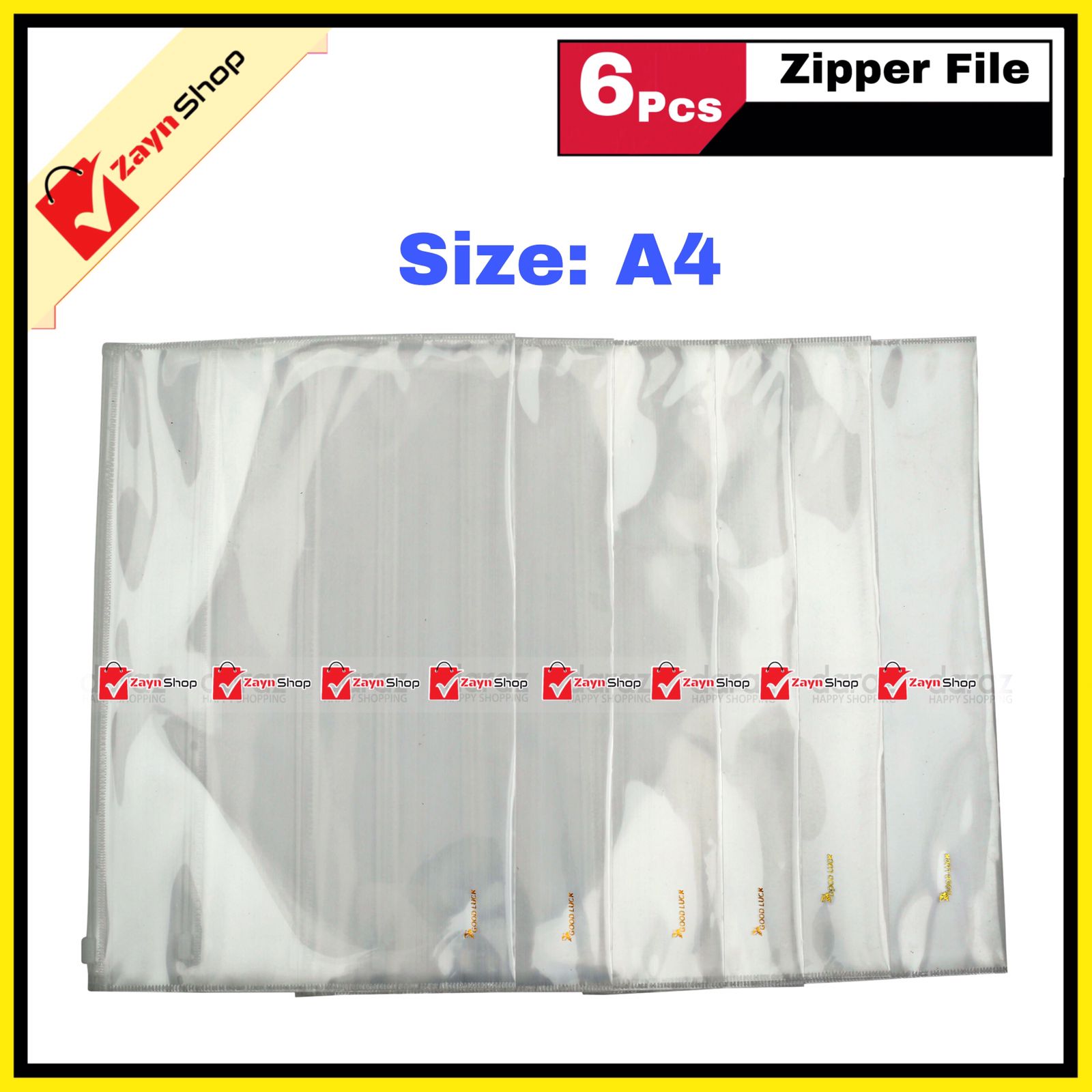 Zipper file FC /A4 / size 6 pcs. 