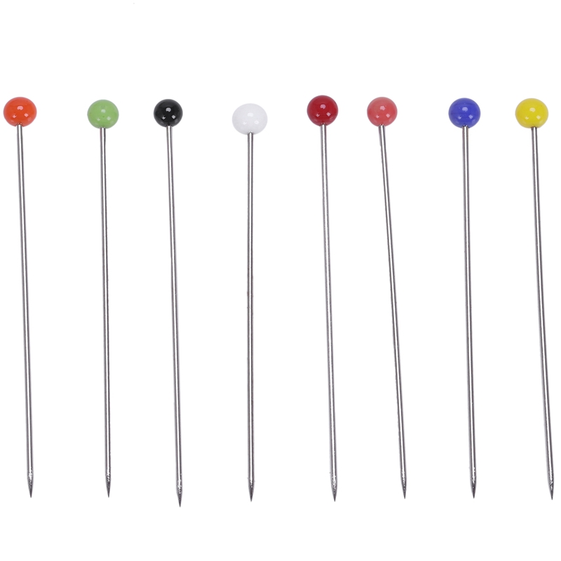 250 Pieces Sewing Pins Ball Gl Head Pins Straight Quilting Pins For Dressmaker Jewelry Decoration(null).. 