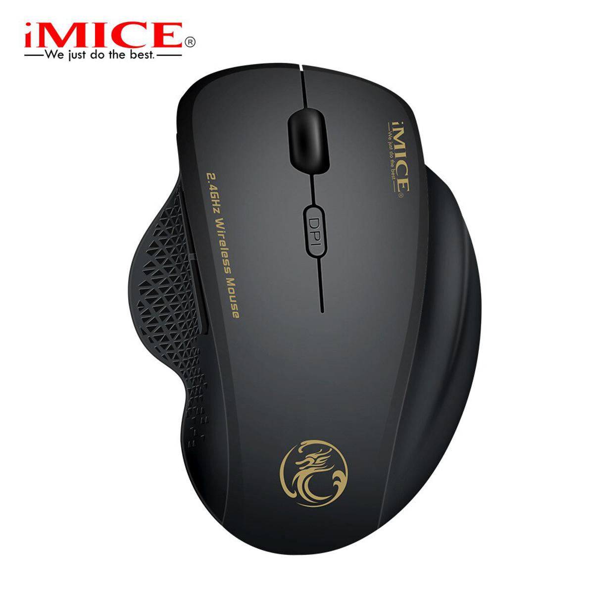 IMIC USB Wireless Mouse 2000DPI USB 2.0 Receiver Optical Computer Mouse 2.4Ghz Ergonomic Mice For Laptop PC Sound Silent Mouse
