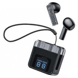 Transparent Digital Display F08 Bluetooth Headset 5.4 Wireless enc Noise Cancellation Live Broadcast Hot New Product. 