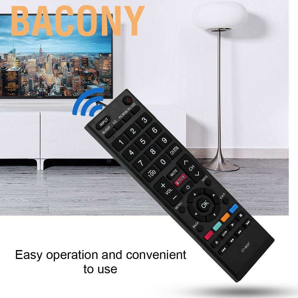 Bacony CT-8037 Replacement Multifunctional TV Remote Control 65L5400UC 40L3400 40L3400U controller for Toshiba. 