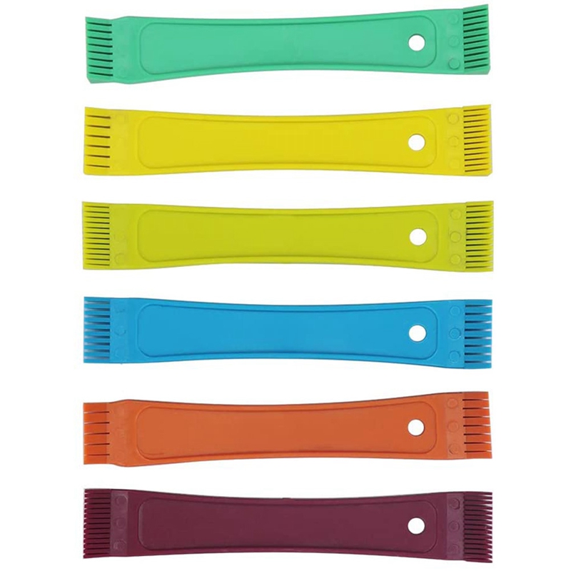 NANLIY- Fcr6 Fin Comb Set Plastic Colored Fin Coil Comb Radiator Fin Comb Straightener Condenser Coil Fin Comb. 