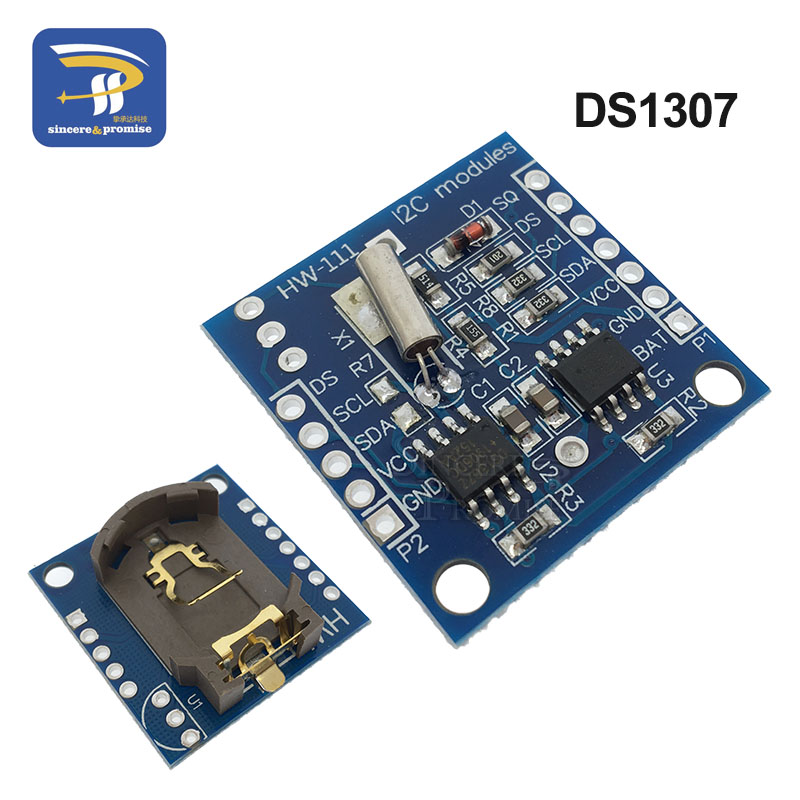 【The road to happiness Store】DS3234/DS1302/DS1307/PCF8563/DS3231 IIC Memory 3.3V-5V Time Precision RTC Clock I2C Module DS3231SN for Arduino