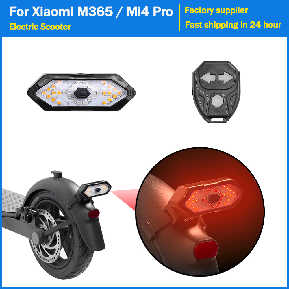 Upgrade Taillight for Xiaomi Mi4 /4 Pro /4 Lite MI3 /3 Lite Light Kickscooter Wireless Warning Turn Signal Light M365 Pro Parts