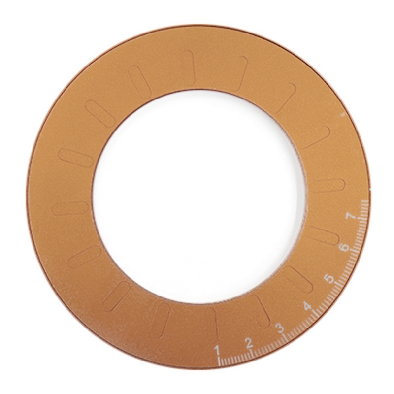 5Inches Round Geometry Ruler Metal Scale Ruler Drawing Circle Ruler Round Template Ruler for Designer Teacher Carpenter