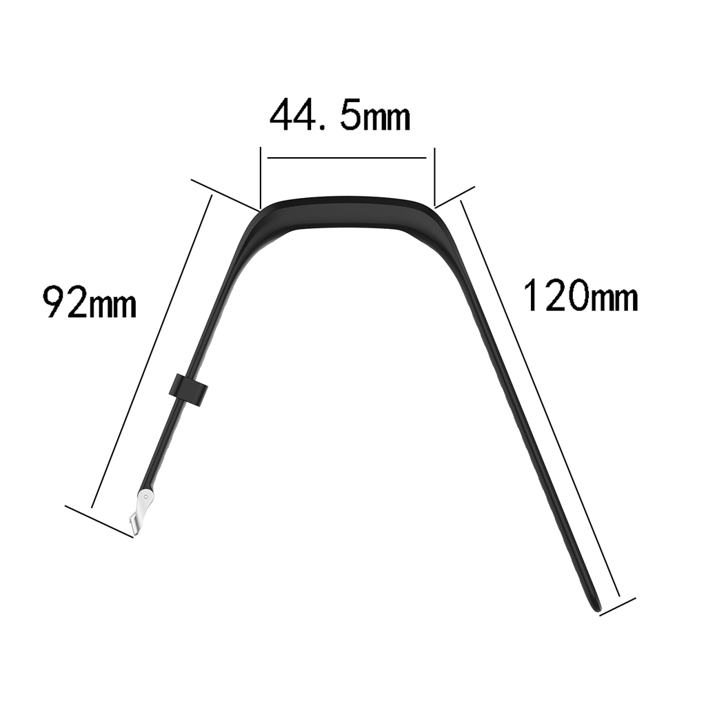 Silicone Wrist Strap Part for Huawei 4 Running band 3e Band 4e Black. 