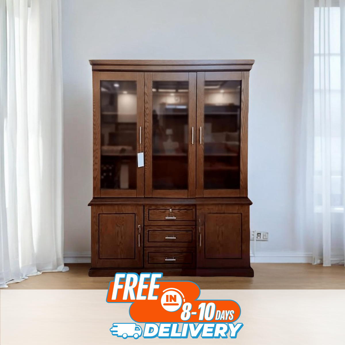 Andormahal MDF 3 part Showcase/Cabinet
