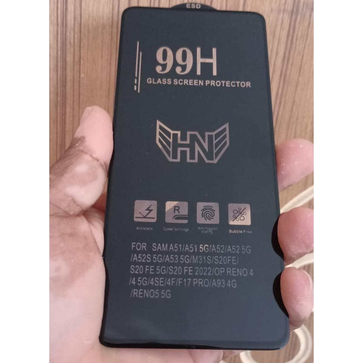 Samsung Galaxy A51 Tempered Glass Screen Protector Front OG Type (Better than 6D/9D/11D) 9H - Black