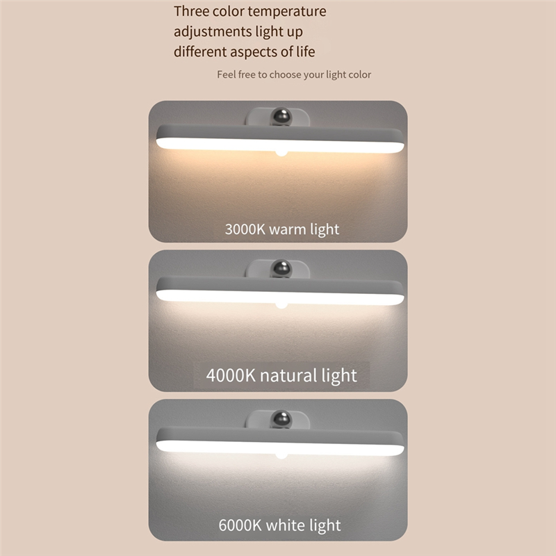 Cordless LED Vanity Mirror Lights, Rechargeable Stick on Makeup Light Bar for Bathroom with 3 Color Temp, Vanity Light. 