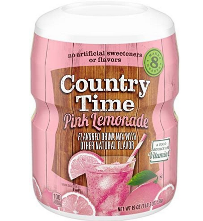 Country Time Pink Lemonade Drink Mix, 538g (usa)