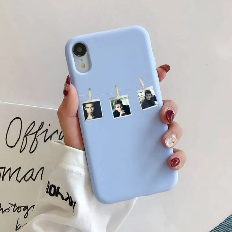 The Vampire Diaries Stefan Damon Salvatore Phone Case for iphone 13 12 11Pro Max X XS Max XR Soft Cover For iPhone 7 8 6 6SPlus. 