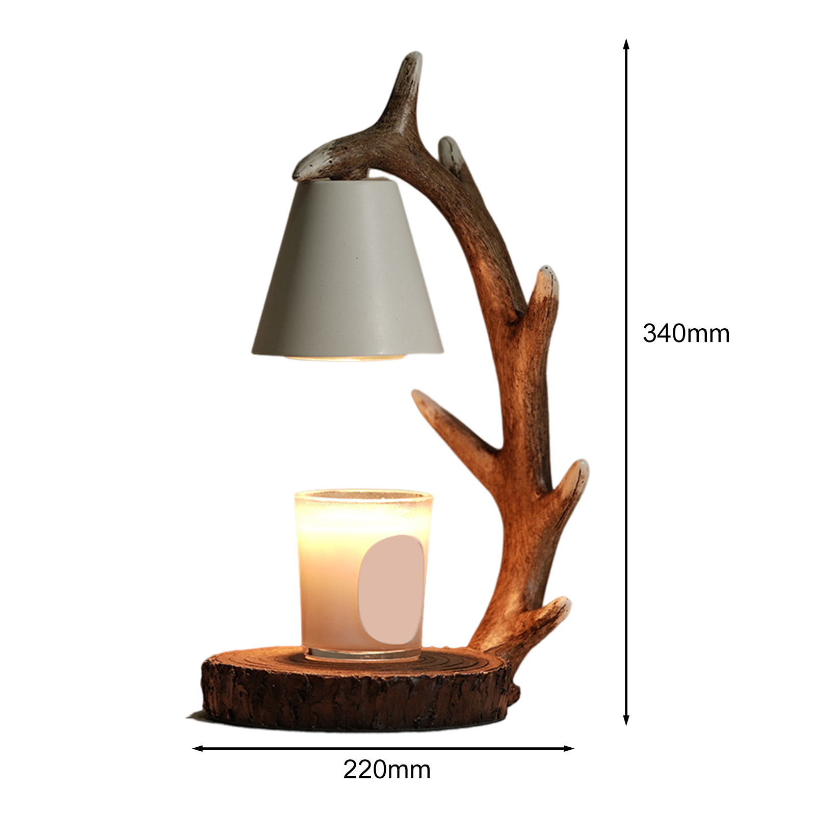 Vividaea Deer Antler Design Candle Warmer Antler Design Candle Warmer Lamp Dimmable Flameless Wax Melter for Scented Candles Aesthetic Multi-functional Light for Home Decor Buyers' Favorite. 