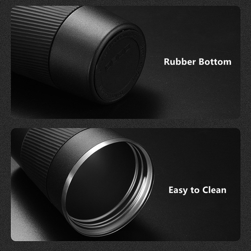 380ml/510ml Double Stainless Steel Coffee Thermos Mug with Noan-slip Case Car Vacuum Flask Travel Insulated Bottle. 