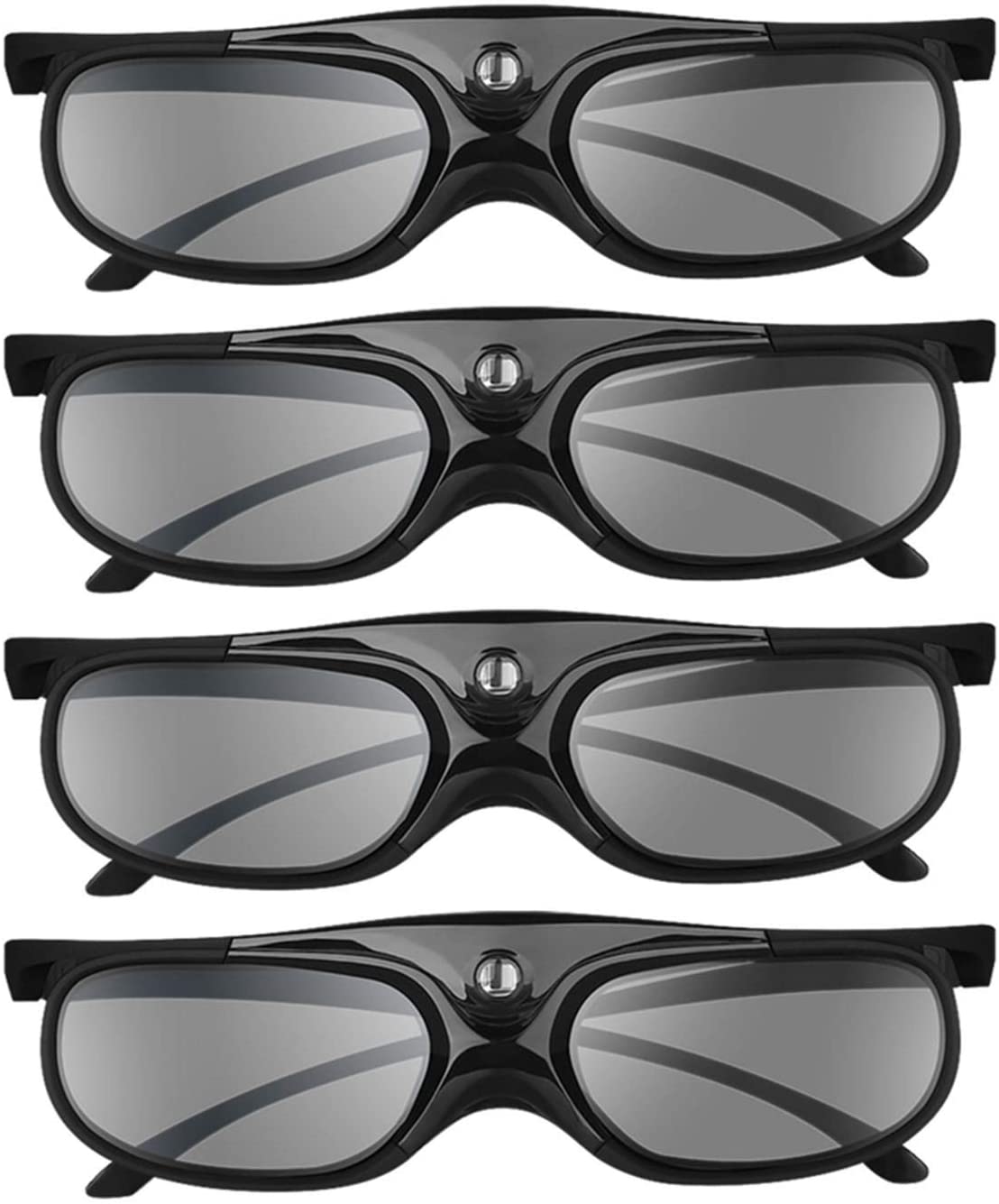 Active Shutter 96-144HZ Rechargeable 3D Glasses For BenQ Acer X118H P1502 X1123H H6517ABD H6510BD Optoma JmGo V8 XGIMI Projector. 
