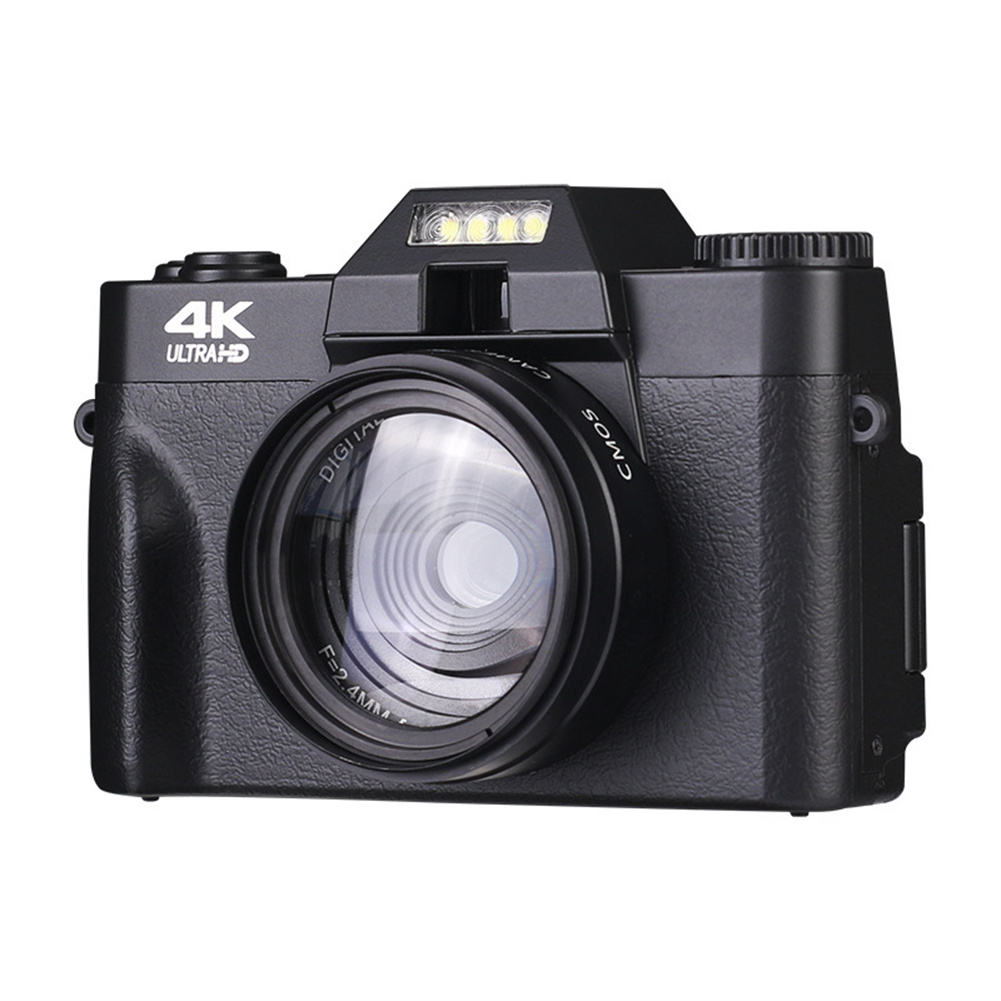 GC Professional WiFi Digital Camera 4K Camcorder 3.0 180° Flip Screen & Built-in Battery Selfile Digital Webcam For Beginners Travel. 