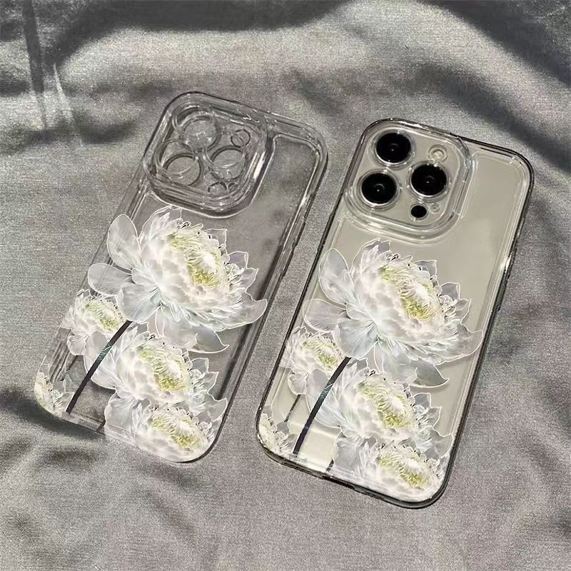 Dok Bua Kao Phone Case Applicable OPPOReno10pro Space Shell A1pro Transparent Findx6/A58x/57