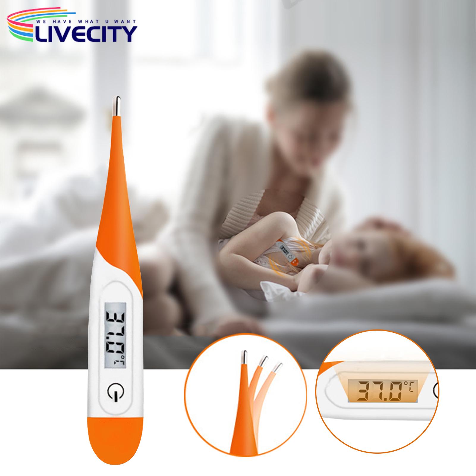 Digital Basal Thermometer Fast Response Digital Thermometer with Large Led Screen for Oral Armpit Use Easy-to-read Electronic Thermometer for Quick Temperature Reading Waterproof Basal Temperature. 