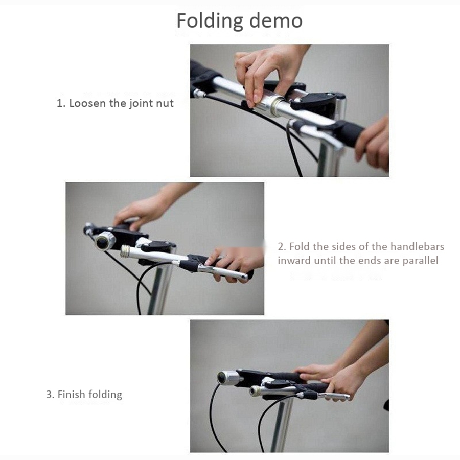 Durable Aluminum Alloy Folding Handlebar Folding Bike Bicycle Handlebar Cycling Parts Horizontal Bar Bicycle Folding Electric Bicycle Folding Handlebar. 