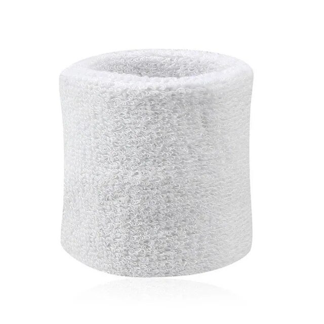 1PC 8*8cm Cotton Uni Sport Sweatband Wristband Wrist Protector Gym Running Sport Safety Wrist Support Brace Wrap Bandage