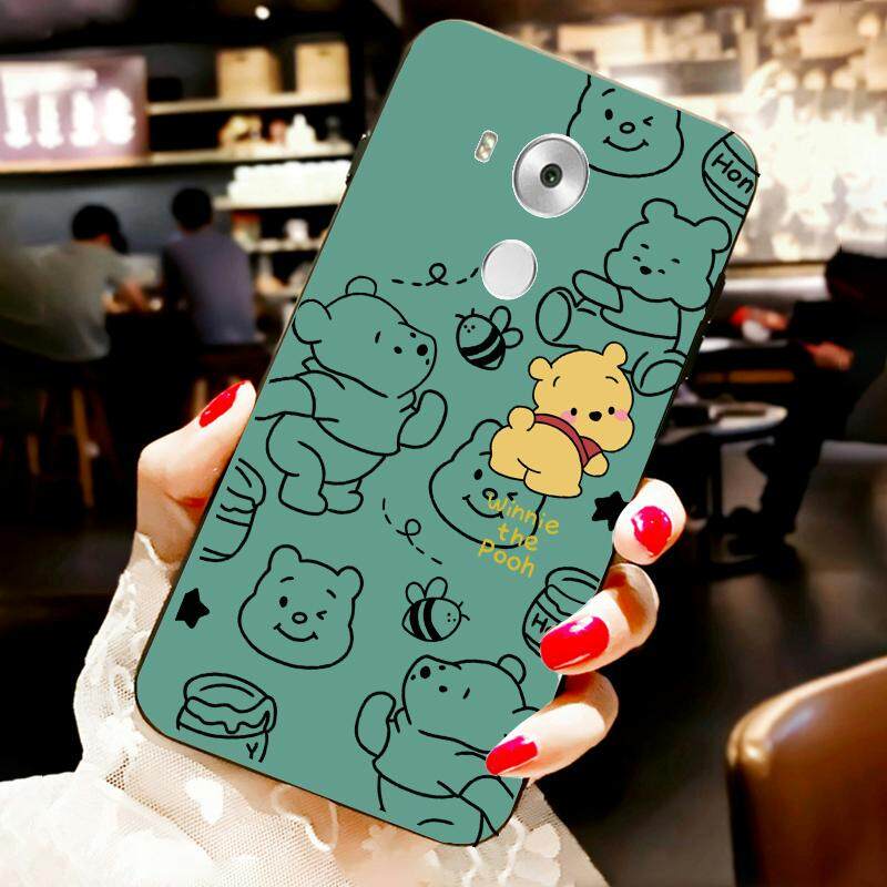 For Huawei Mate 8 Back Cover Case Fashion Cartoon cute little Winnie Soft Silicone Shockproof Camera Lens Protector Phone Cases. 