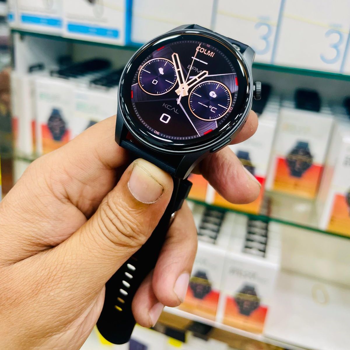 COLMI V73 Bluetooth Calling Smartwatch AMOLED Display, Health Fitness Tracking Waterproof Smart Watch. 