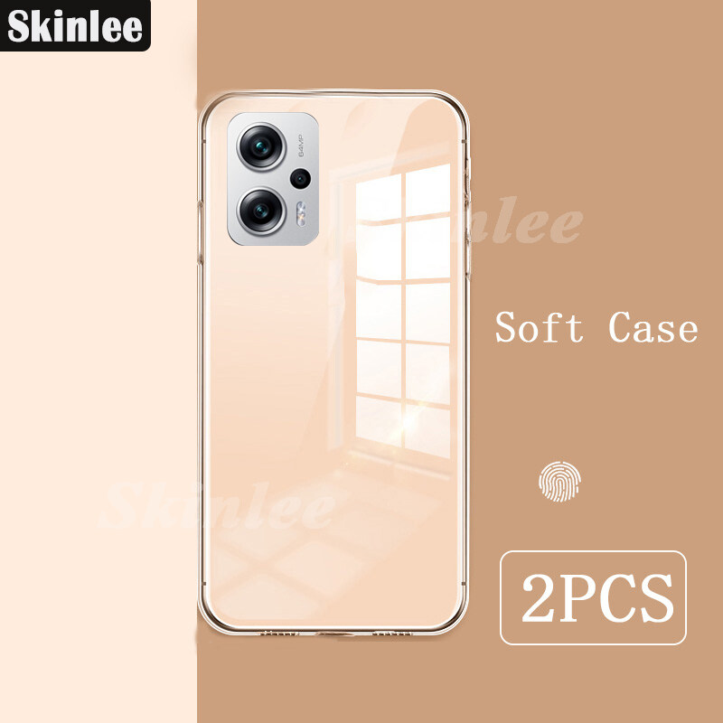 2Pieces Phoen Case Mi Poco X4 GT Soft Clear Transparent Full Protector Clear Back Cover for Xiaomi Poco X4 GT Phone Cases