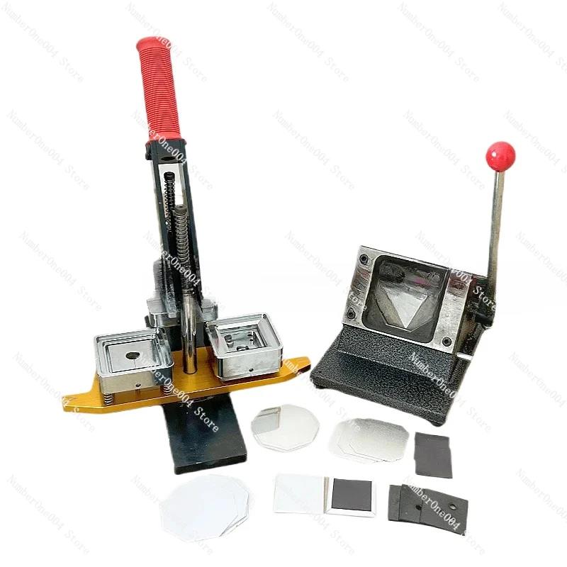 Applicable to 63.5x63.5mm Rectangle Shape Custom Photo Fridge Magnet Button Maker Button Machine Kit