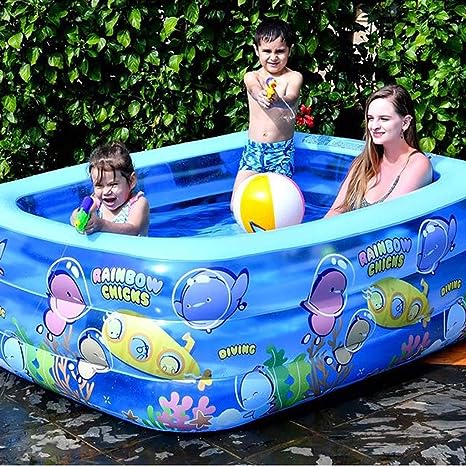 Stylish Addition - Rectangle Quick Set Inflatable Pool Above Ground Swimming Pool Kids Family Sports with free Electric pumper - Modern - Choice Expression. 