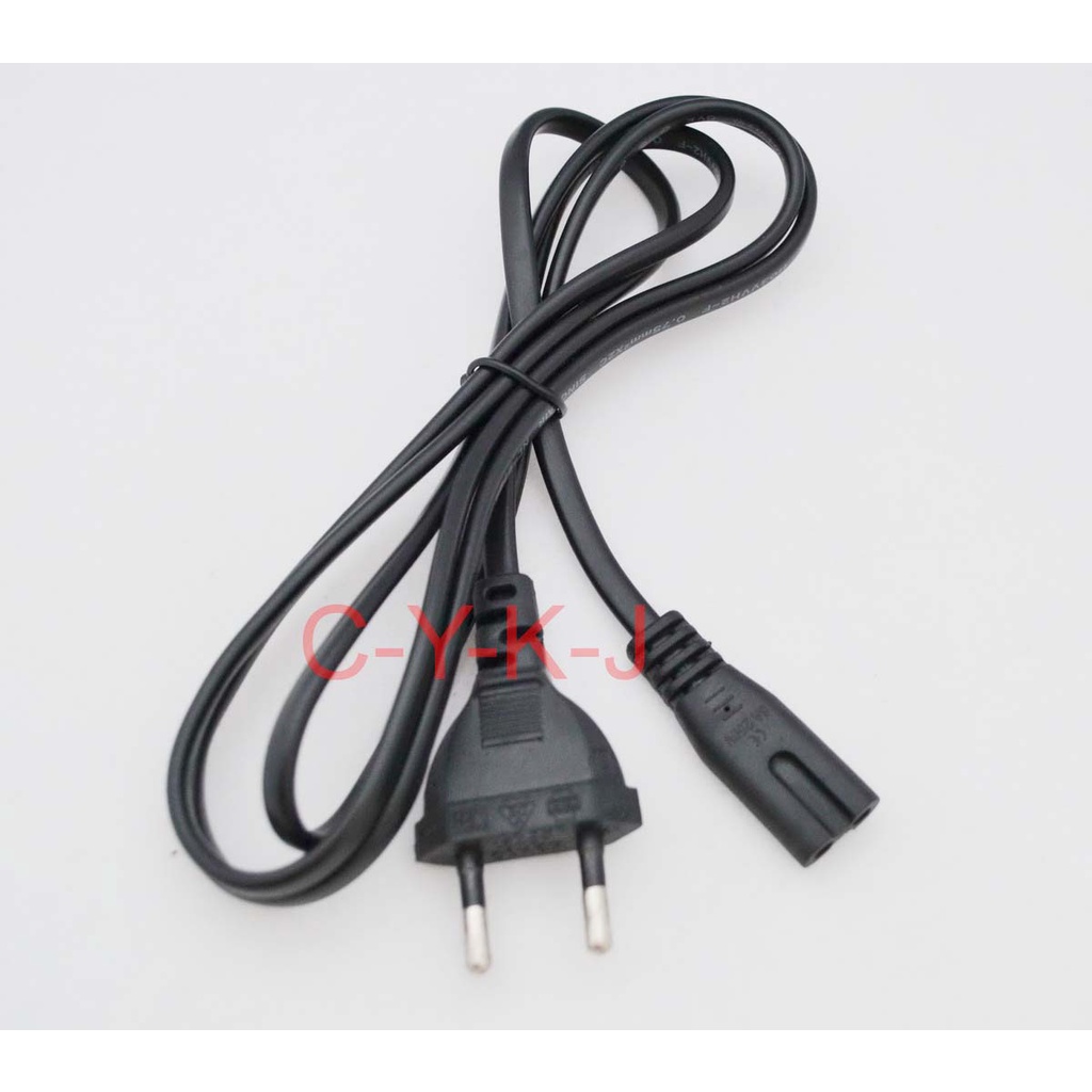 AC cable 100V-240V power PS4 PS3 PS2 Adapter Cord 150cm 1.5M 2 Prong C7 Laptop Lead 3 Pin Charger HP printer Converters. 