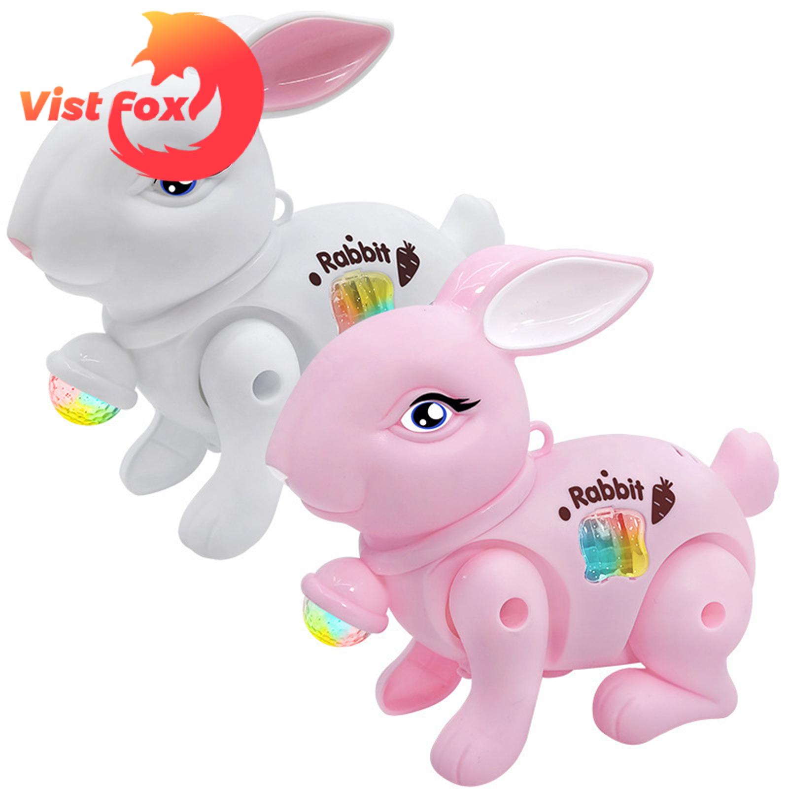 Vist Fox Bunny Toy Luminescent Cartoon Electronic Walking Rabbit Toy. 