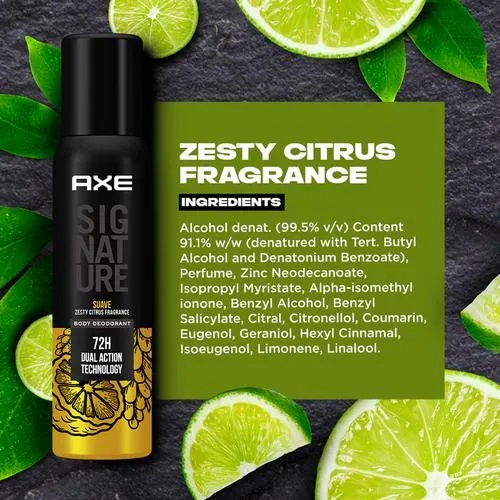 Axe Signature Suave Long Lasting No Gas Body Deodorant For Men - 122ml. 