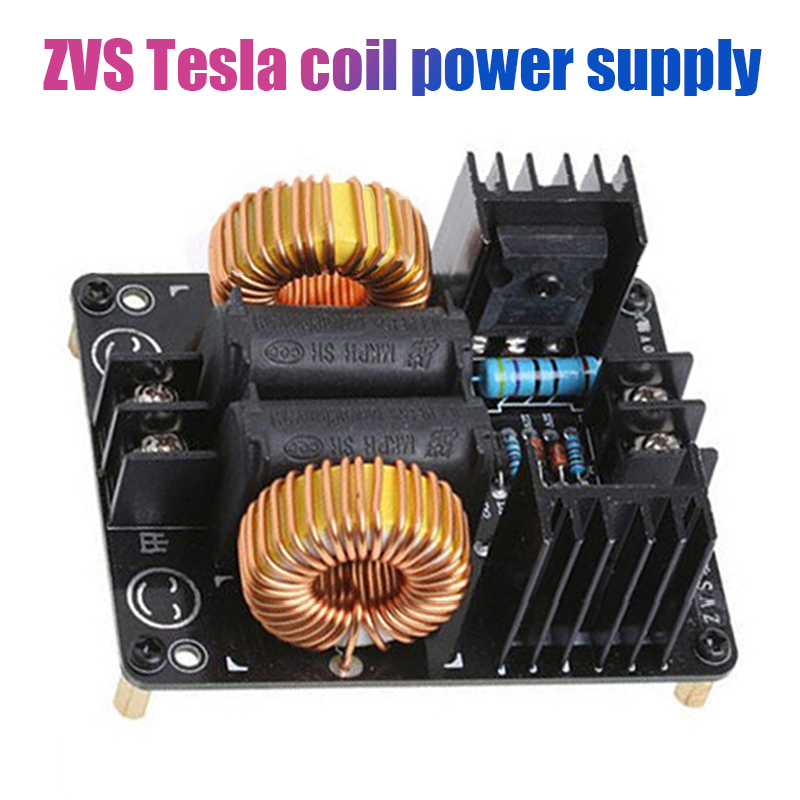 ZVS Tesla Coil Power Supply 1000W Tapless ZVS High Voltage Generator Driver Board High Frequency Induction Heating Drive. 