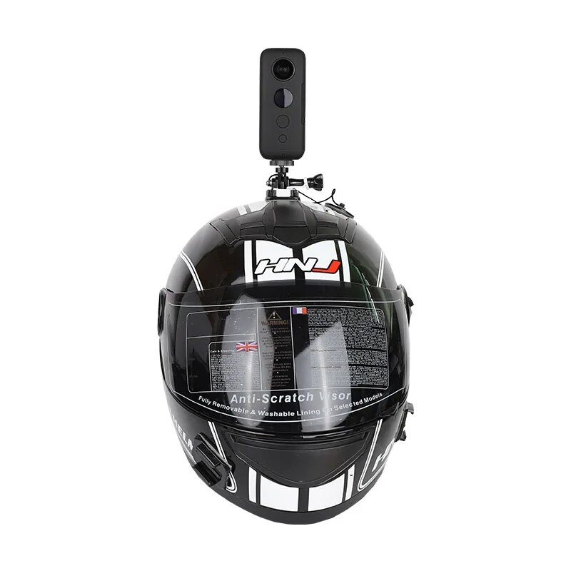 【3C VictoryEagle】Motorcycle Helmet Top Mount for Insta360 alloy Arm xiaomi yi 4k Action Panoramic Camera Accessories. 