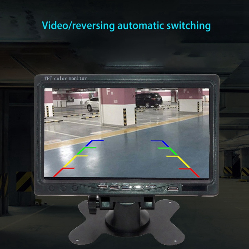 Mini TV 7 Inch HD Monitor 800X480 Portable Car LCD Screens on DVD/CMMB Two Input for Passenger Cars Trucks. 