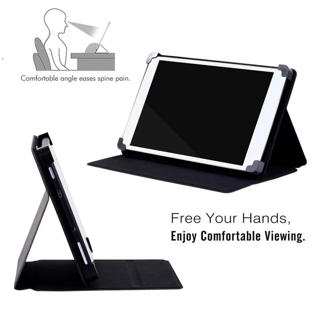 Tablet Case for Alcatel 1T 7 10 / 3T 8 10 / A3 10 Stand Case Leather Flip Cover Tablet Case Smart Cover for 7/8/10 Inch. 