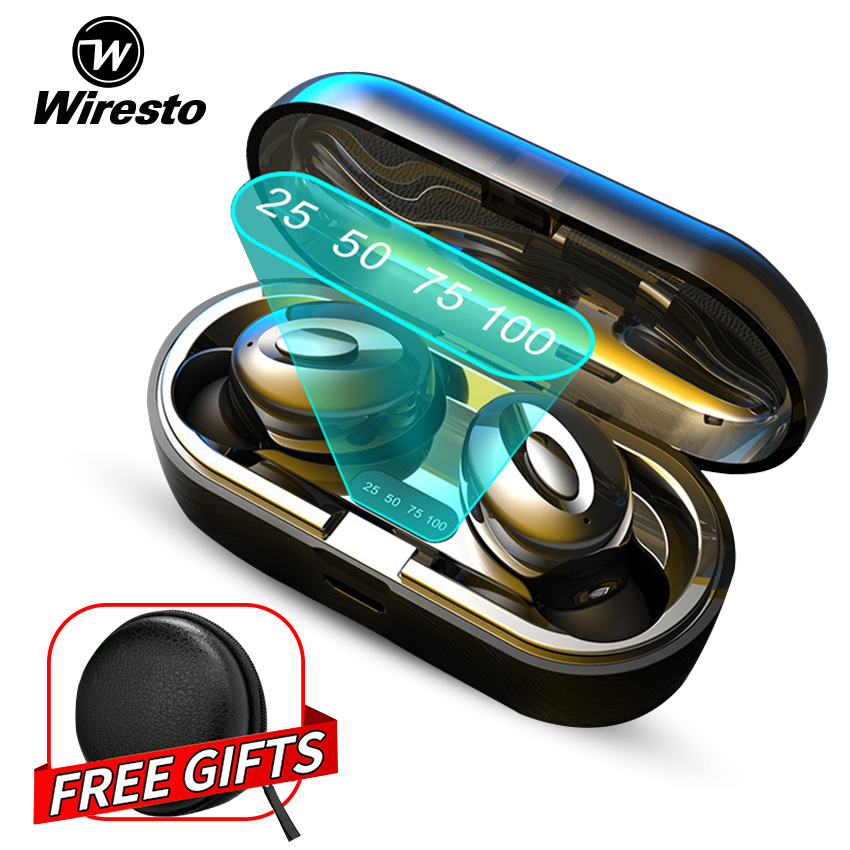 wiresto true wireless earbuds mini bluetooth earphone