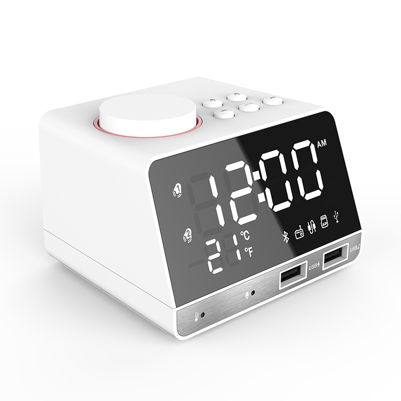 K11 Creative LED Bluetooth Speaker Alarm Clock Music Display