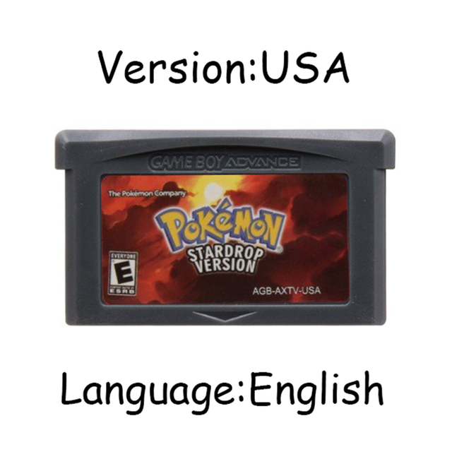 GBA Game Cartridge 32 Bit Video Game Console Card Pokemon Fuligin AshGray Liquid Crystal My Ass USA Version for GBA/NDS. 