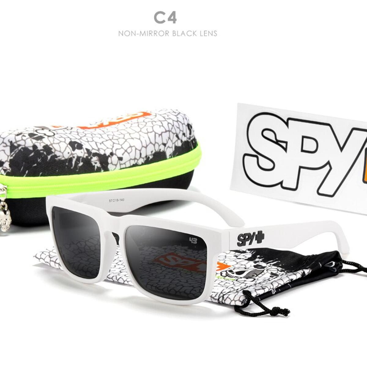 ken block Brand New men Square Sunglasses HD Polarized sport Sun Glasses Reflective Coating Mirror lens UV400 With Case
