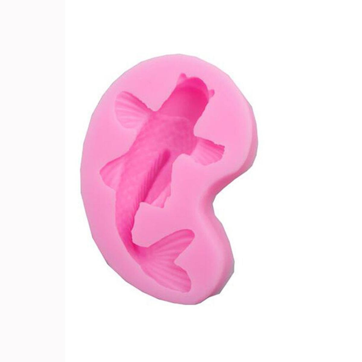 【happy one】New Koi Animal Fondant Cake Chocolate Molds for Kicthen Baking Decorstions Mold Tools