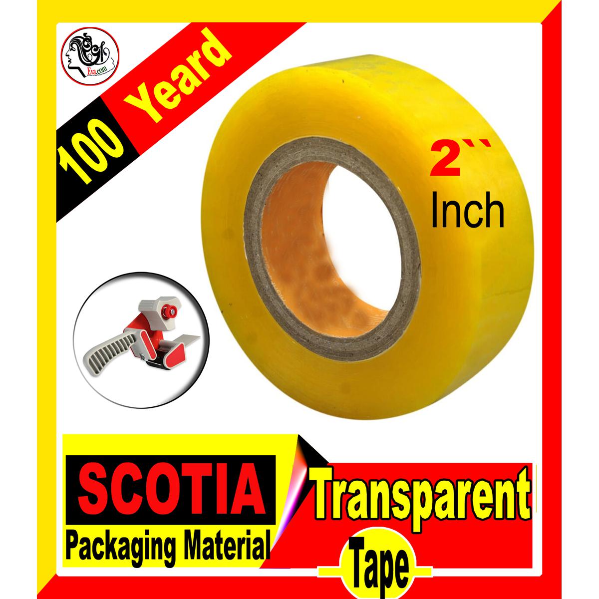 Scotia Transparent Packaging Tape 100 Yard Packaging Material