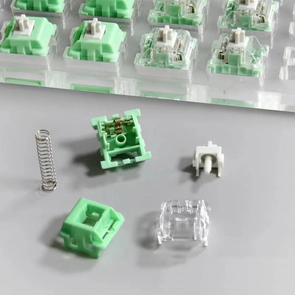 KTT Cabbage Tofu Switches Mechanical Keyboard 3Pin Linear Content Switch RGB SMD Gaming Compatible MX Switch Solid Top Cover. 