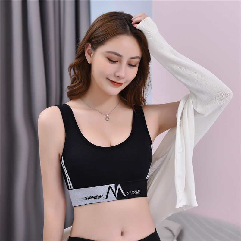 OK Bra Korean Style Women's Sports Bra Without Steel Ring Gather Push Up Comfortable Running Fitness Yoga Underwear. 