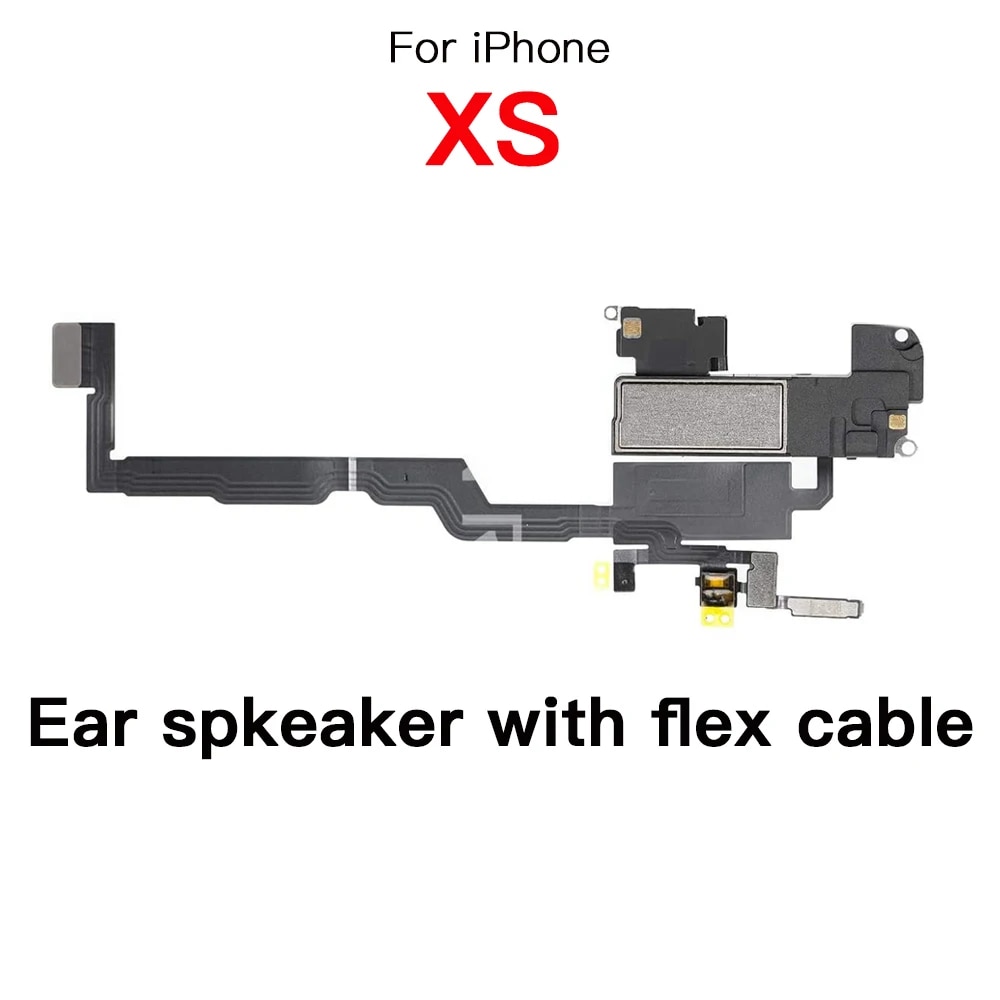 TOP - Bottom Loud Speaker Replacement For iPhone X XR XS Max Ear Speaker With Microphone Flex Cable. 