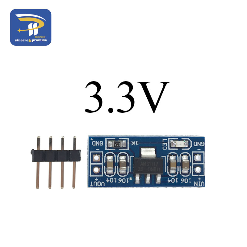 【WSJJ Store】1pcs MINI 1117 5V to 3.3V For DC-DC Step-Down Supply Buck AMS1117 LDO 800MA AMS1117-3.3V/5.0v