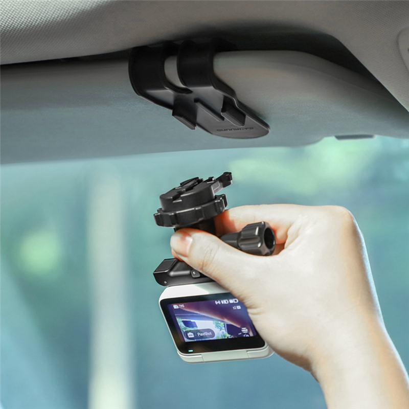 SUNNYLIFE for Insta360 GO3 Sports Camera Gopro11 Accessories Multi-Functional Portable Car Clip Car Sun Visor Bracket. 