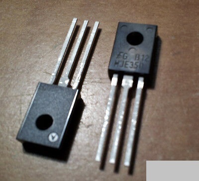 3Pcs- MJE350 MJE 350 E350 PNP Transistor 300V 5A 20W Electronic Power Transistor NPN Switch Mode Triode Bipolar Transistor TO-126 Package 3Pin Leads . 