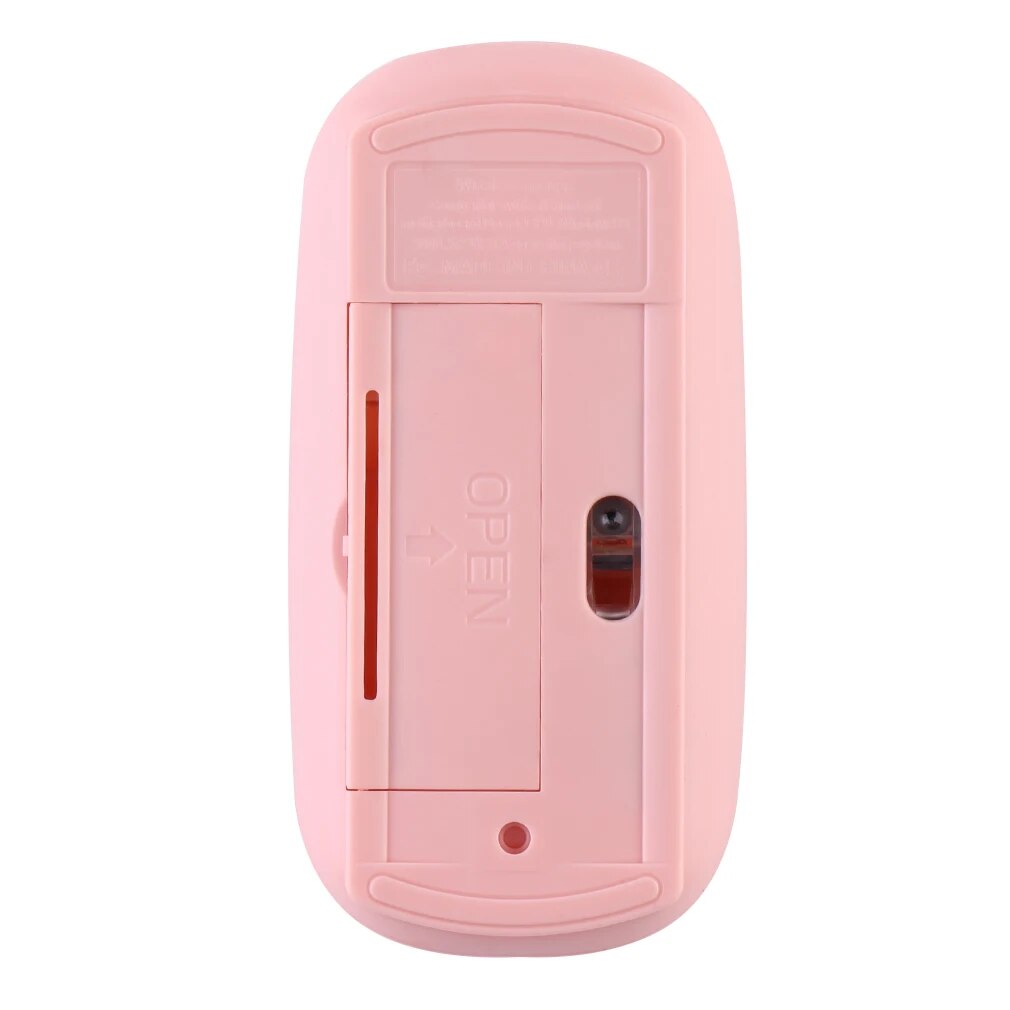 Pink Bluetooth-compatible 2.4GHz Wireless Mous USB Optical Rechargeable Mouse for Computer Laptop PC Macbook Gaming Mouse Gamer. 