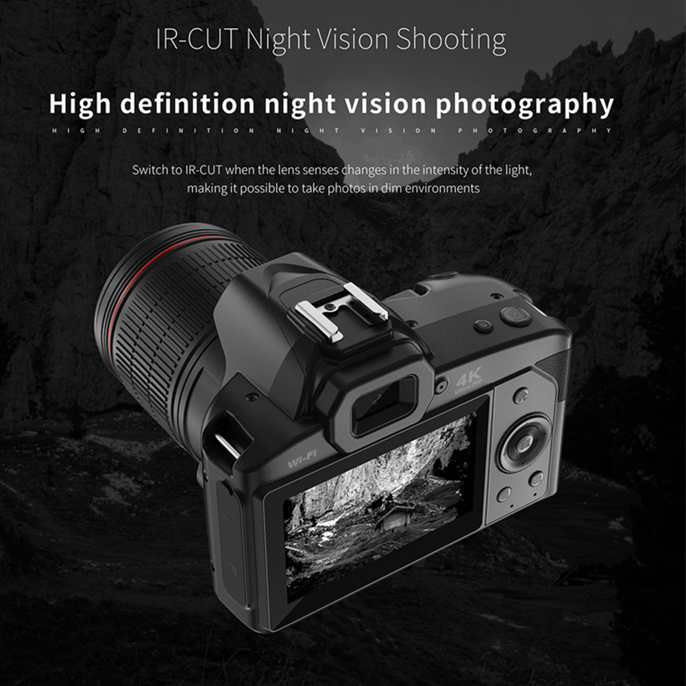 GC Digital Camera HD Camera Digital WIFI Night Vision Camera With 16X Digital Zoom Professional Camera 4K Video Vlogging Camera. 