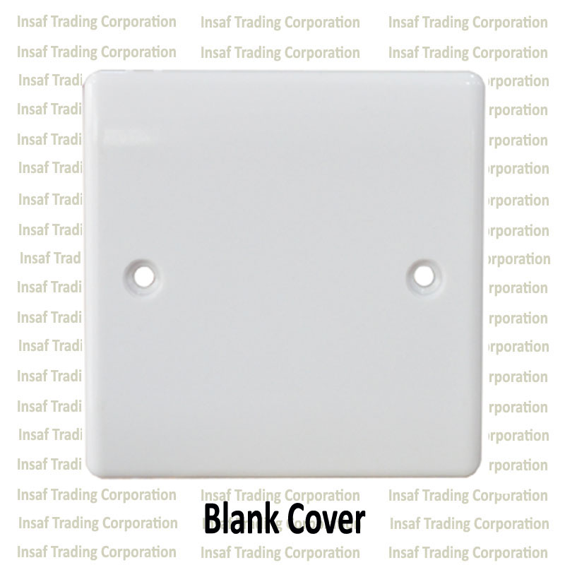 Bundle of 5 PCS Blank Cover, Gang Box, Mk Box. 
